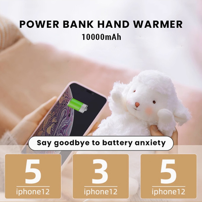 বৈদ্যুতিক হ্যান্ড উষ্ণ ক্রিসমাস পুতুল 10000mAh ইউএসবি পুনরায় চার্জযোগ্য পাওয়ার উত্স হিটার পোর্টেবল বেডরুম আরভি বহিরঙ্গন বাগান ব্যবহার