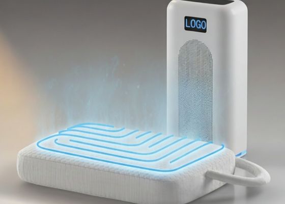 গরম এবং শীতল ম্যাট্রেস প্যাড যা দ্বৈত অঞ্চল তাপমাত্রা ব্যবস্থাপনা এবং আরামদায়ক রাতের জন্য নরম বাঁশ ফাইবার সরবরাহ করে