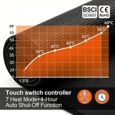 কাস্টমাইজ করুন ওভারহিট সুরক্ষা ওয়্যারলেস চার্জিং এবং কব্জি বিশ্রাম সঙ্গে গরম মাউস প্যাড ইন্টেলিজেন্ট গরম মাউস প্যাড