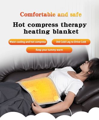 Electric Heated Pad practical heating furnishing for home office or bedside providing gentle heat to improve comfort levels