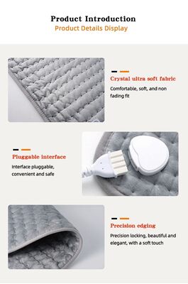 Electric Heated Pad practical heating furnishing for home office or bedside providing gentle heat to improve comfort levels