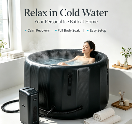 Customizable inflatable ice bath tub with flexible sizes colors and OEM ODM options designed for professional cold plunge therapy