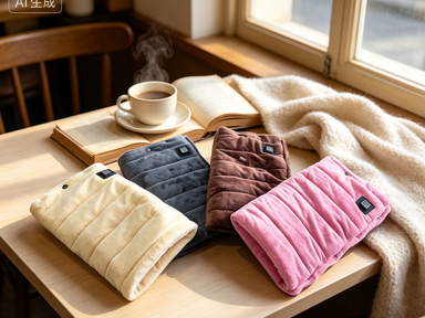 Portable Hand Warmer with USB power supply soft silky fabric surface constant heating function lightweight compact design and safety protection