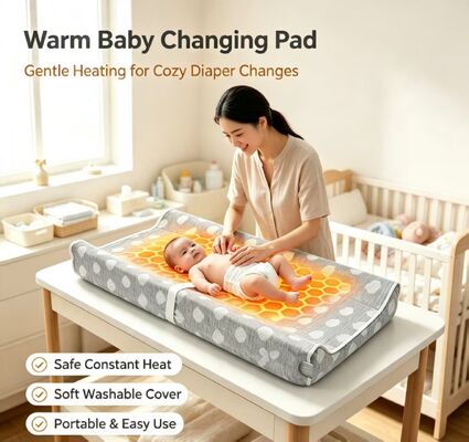 baby heating pad electric warming pad for babies featuring fast heating elements and easy to clean removable cover for everyday
