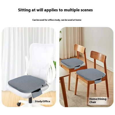 Graphene USB Heated Seat Cushion, Linen Cotton Heating Chair Pad with Built‑in Power Bank Pocket, 3‑Speed Temperature Adjustment, 3cm Thick Foam 45×45cm Portable Warm Seat Cushion for Car Home Office