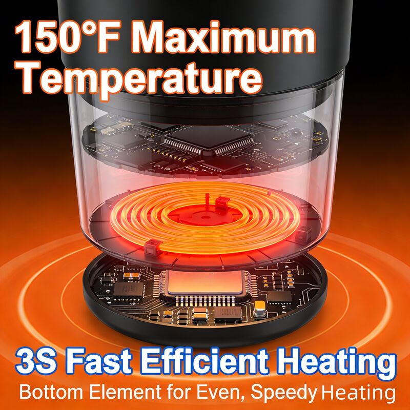 Odm Temperature Control Smart Mug 2, 14 16 Oz, Self Heated Coffee Mug With 80Min Battery Life And Improved Design, Black