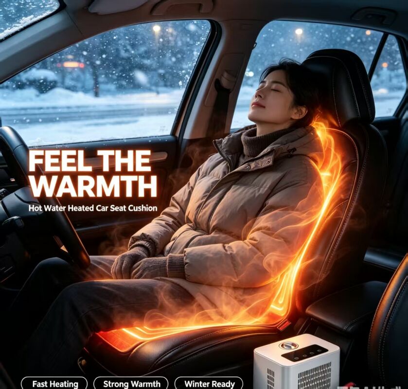 Car water-cooled hot seat cushion suitable for daily commuting long-distance driving and road trips providing temperature management