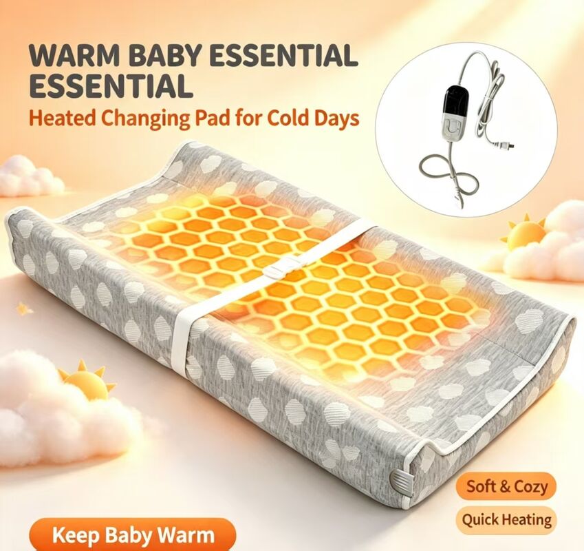শিশুর জন্য গরম প্যাড বৈদ্যুতিক নরম গরম প্যাড শিশুর শান্ত আরামদায়ক এবং ঘুম এবং খেলার সময় নিরাপদ তাপমাত্রা নিয়ন্ত্রণ