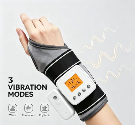 ভাইব্রেশন ম্যাসাজ সহ নরম ফ্যাব্রিক হিটেড রিস্ট সাপোর্ট গার্ড, মাল্টি টাইমিং মোড রিচার্জেবল হিটিং রিস্ট ব্রেস